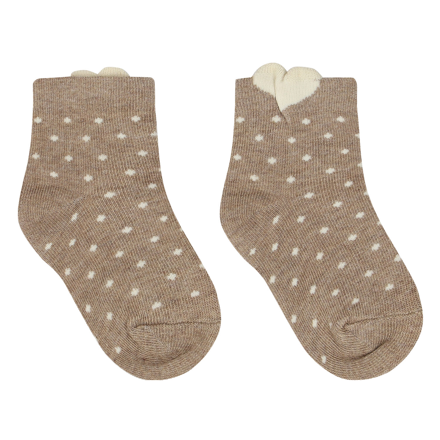 Baby Girls Red, Ivory& Beige Socks (3 Pack), 1, hi-res image number null